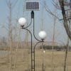 solar garden light with double lamps